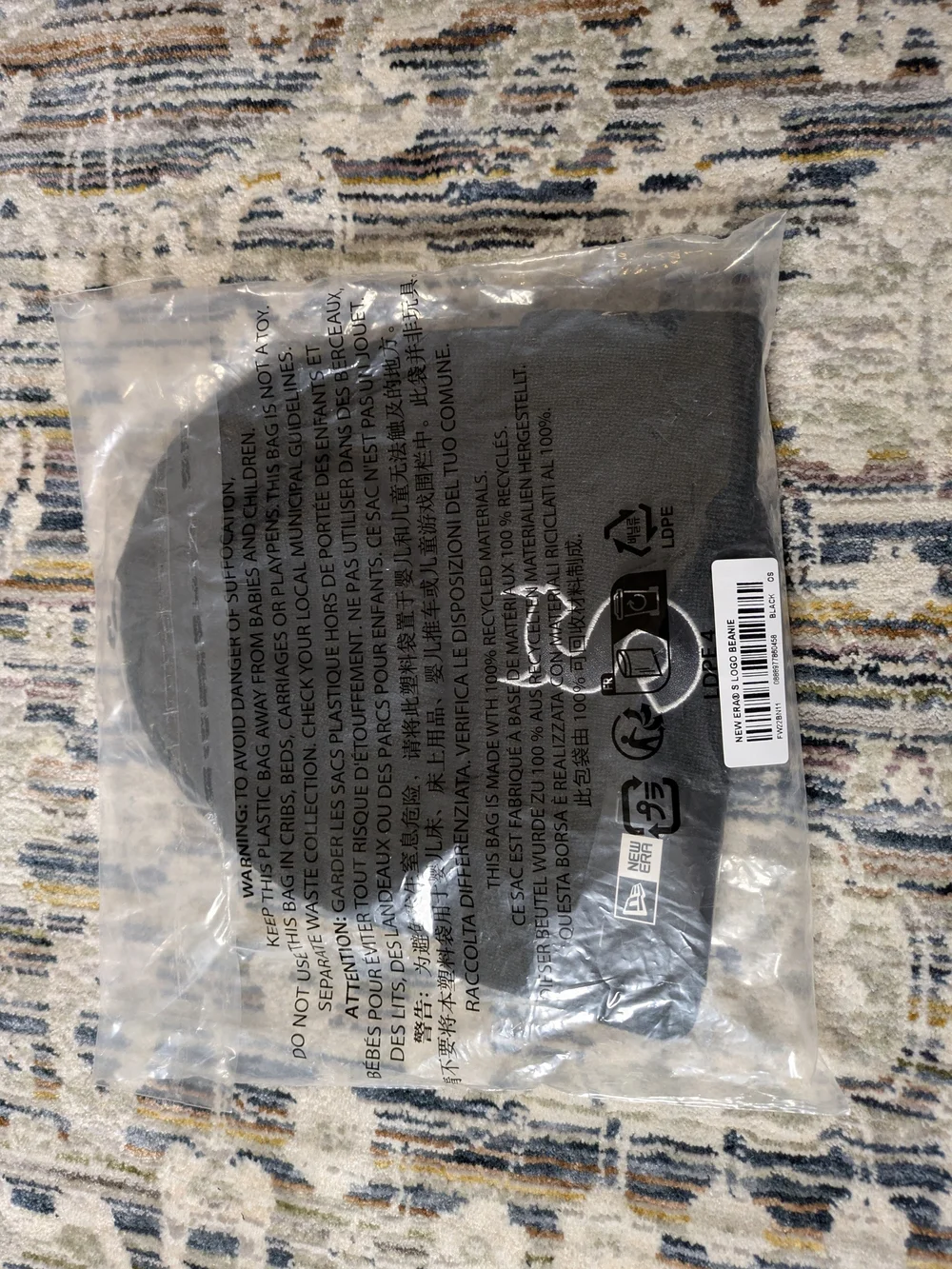 Supreme x New Era S Logo Beanie Black OS FW22 NWT - Picture 1 of 4
